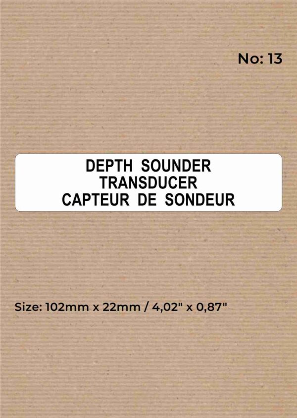 DEPTH SOUNDER TRANSDUCER