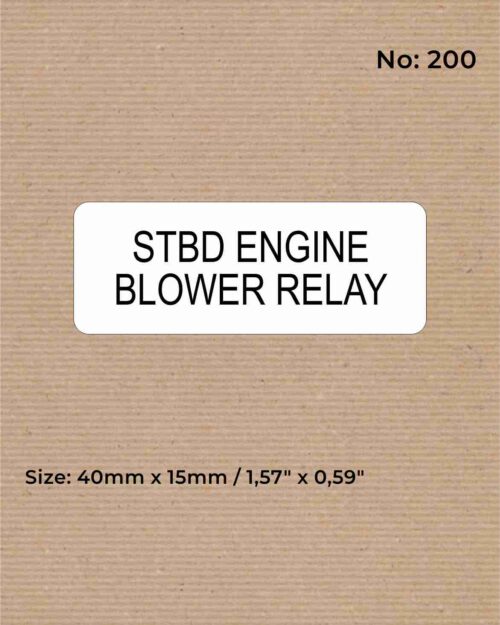 STBD ENGINE BLOWER RELAY